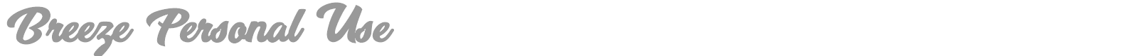 Breeze font preview